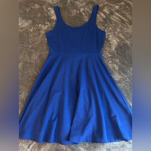 Elegant Blue Sleeveless Dress